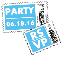 PictureItPostage party stamps